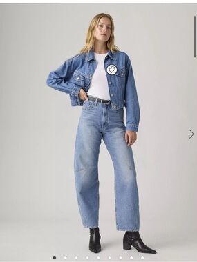 Levi's Women's cinch barrel jeans